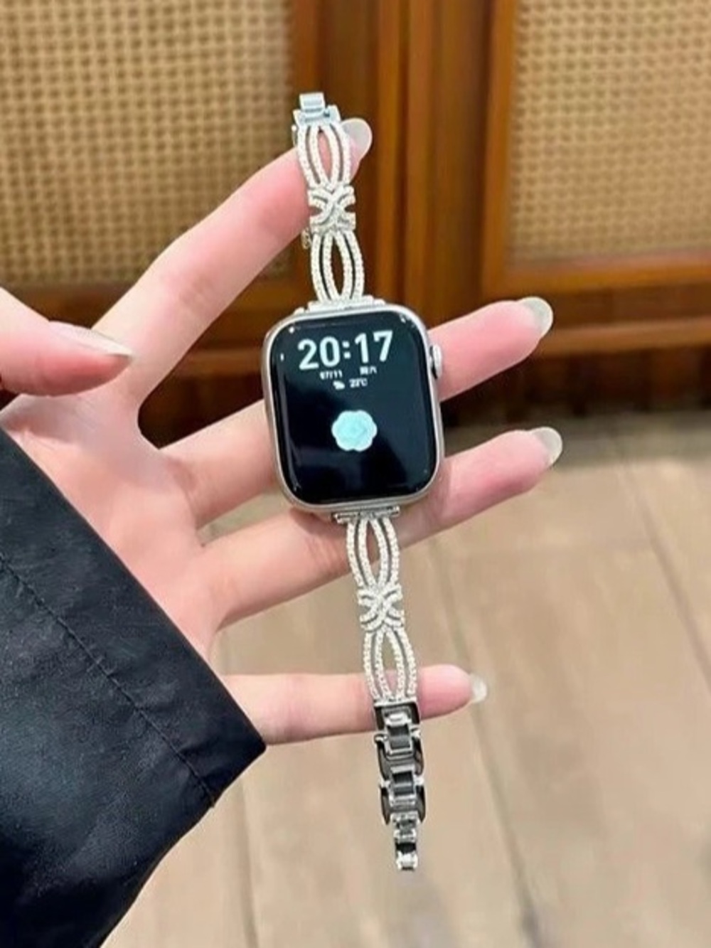 New Two-Tone Bracelet band for Apple Watch Silver 38-49mm